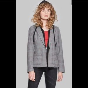 wild fable checkered hooded jacket